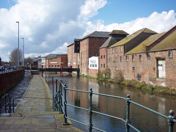 The West Haven (River Freshney) and 18th century maltings (2008)