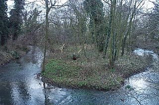 River Meden river in Nottinghamshire, England