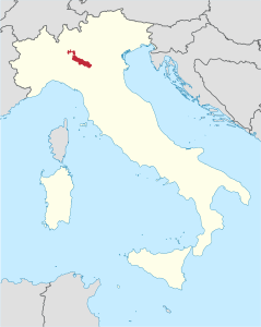 Mapa da Diocese de Cremona