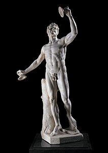 Faune Rondanini, sculpture en marbre à partir d'un ancien torse romain, vers 1625-1630.