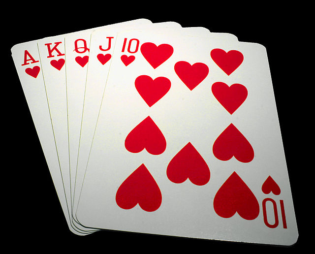 sports et jeux > jeux > cartes > combinaisons au poker image - Dictionnaire  Visuel