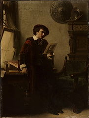 Rembrandt in zijn atelier