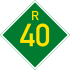 Provinsiale roete R40 shield