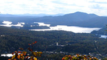 Saranac Lake from Baker Mountain