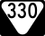 State Route 330 marker