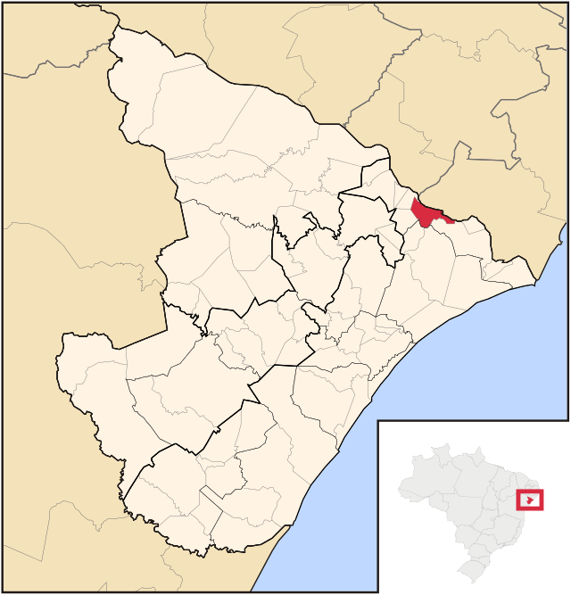 Localização de Propriá em Sergipe