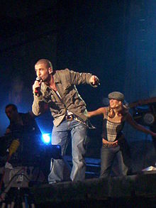 Ward performing during the Shayne Ward Live 2007 tour.