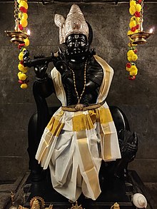 Statue of Shri Gopalakrishna in Nileshwaram Shree Gopalakrishna Deity, Nileshwaram.jpg