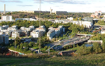 Vägbeskrivningar till Sickla kanalbro med kollektivtrafik