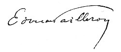 Édouard Paillerons signatur