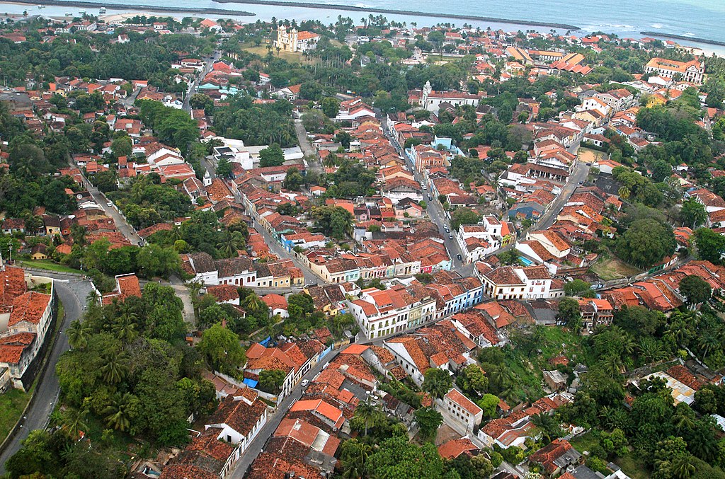 Historisches Zentrum von Olinda (Luftbild). UNESCO-Weltkulturerbe in Brasilien