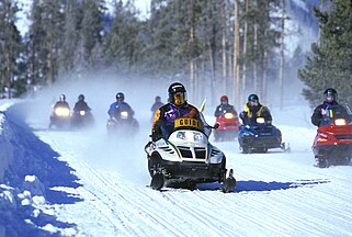 Snowmobiling