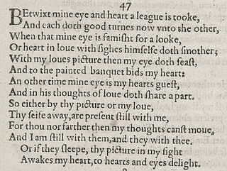 <span class="mw-page-title-main">Sonnet 47</span> Poem by William Shakespeare