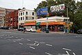 English: Looking northeast over the intersection of Saint Nicholas Avenue and West 155th Street in Manhattan, New York City.