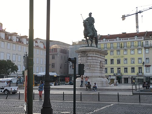 Statue of King John I in Lisbon