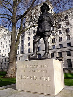 Statue of the Viscount Alanbrooke, London statue in Whitehall, London