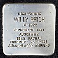 Der Stolperstein für Willy Reich