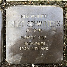 Stolperstein für Ernst Schwitters in Hannover