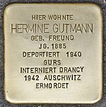 Stumbling block for Hermine Gutmann (Heidelberg) .jpg