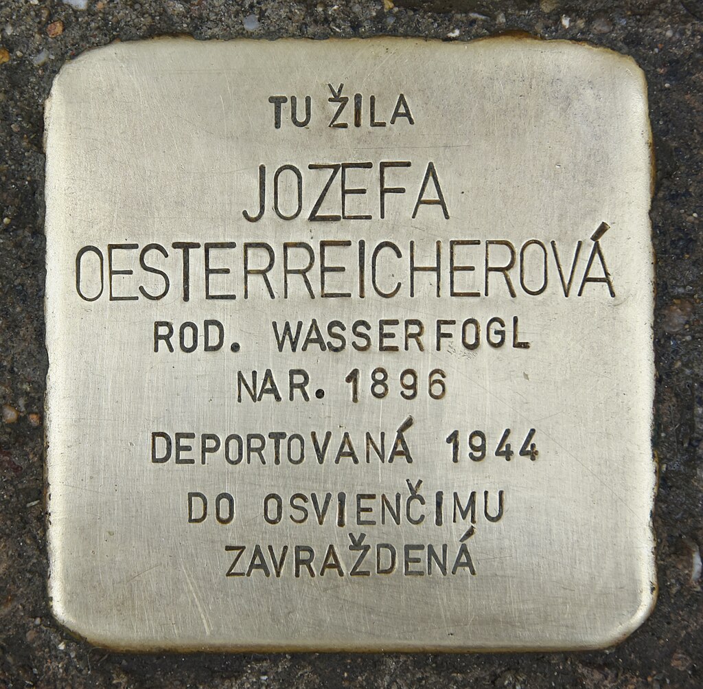Stolperstein für Jozefa Oestereicherova.JPG