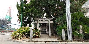 波戸の住吉神社と午砲場跡