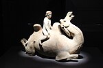 Thumbnail for File:Tang Pottery Camel &amp; Foreigner 1.jpg