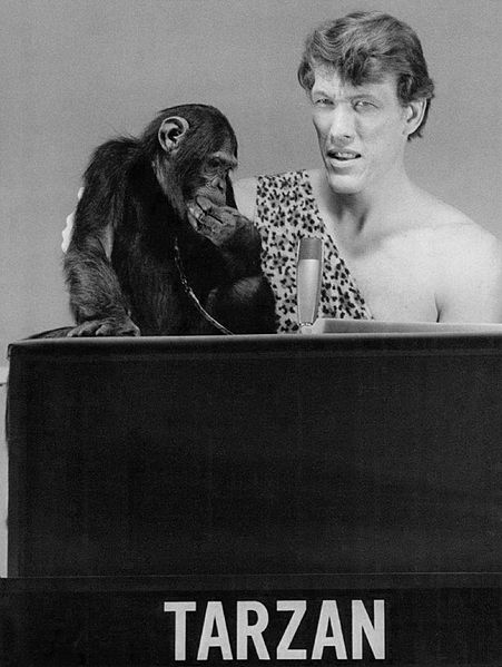Cassidy as Tarzan with Cheeta in Storybook Squares (1969)