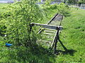 Portion of railway near the eastern end of the terminal at Berlin Tempelhof Airport.