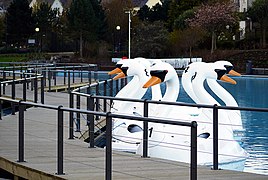 The 'Pickie Swans', Bangor - geograph.org.uk - 2924651.jpg