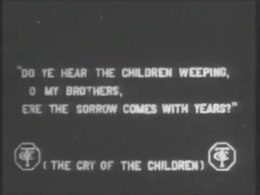 Soubor: Pláč dětí 1912 George Nichols Elizabeth Barrett Browning Edwin Thanhouser.webm