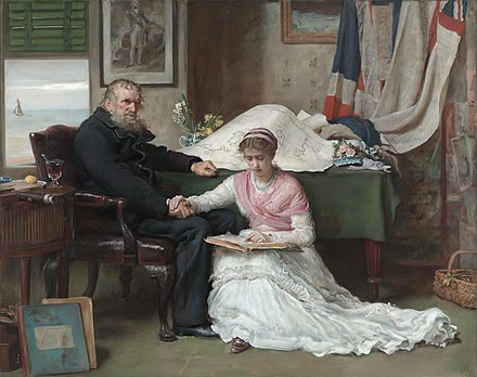 The North-West Passage (1874), a painting by John Everett Millais representing British frustration at the failure to conquer the passage.Tate Britain, London.