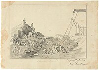 Будівництво каналу. Малюнок Йохана Кнутсона