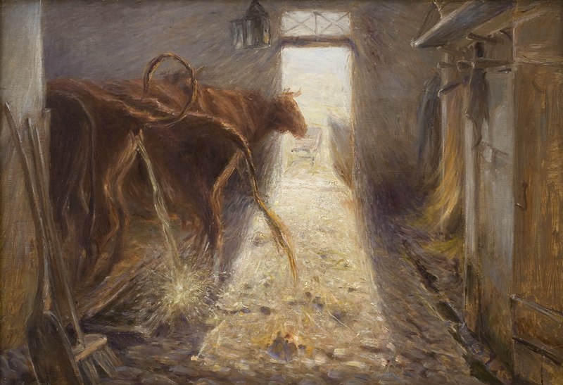 File:Theodor Philipsen - Cowshed on the Island of Saltholm - KMS3333 - Statens Museum for Kunst.jpg