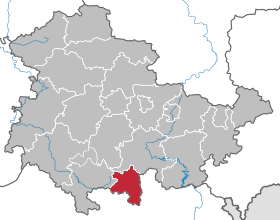 Localisation de Arrondissement de Sonneberg