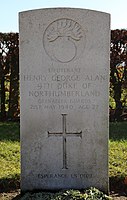 Grave of Henry Percy, 9th Duke of Northumberland