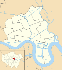 Mapa lokalizacyjna gminy Tower Hamlets