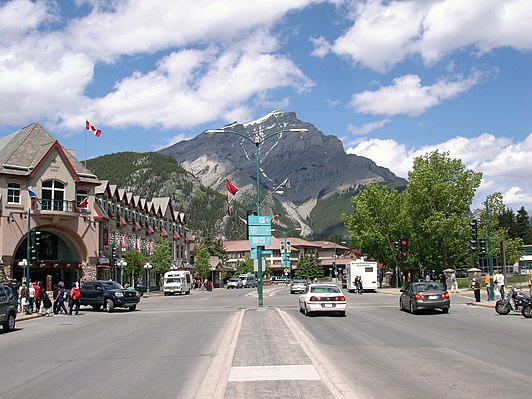 De stad Banff
