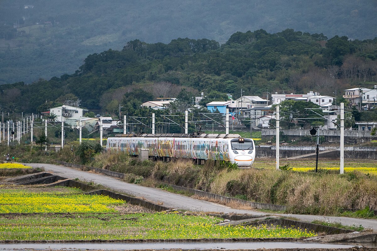 Trains passing