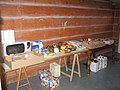 Twenty somethings' New Year's Eve party drinks and food, Poitou 2004.jpg