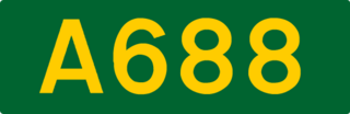 A688 road road in England