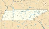 Lagekarte von Tennessee in den USA