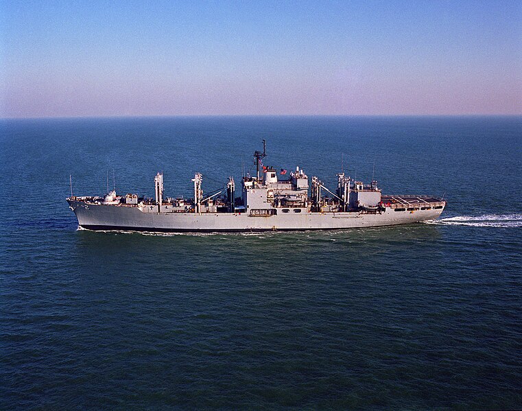 File:USS Sylvania (AFS-2) underway, in 1989 (6440887).jpg