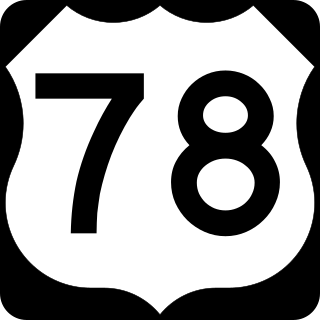 <span class="mw-page-title-main">U.S. Route 78</span> Highway in the United States