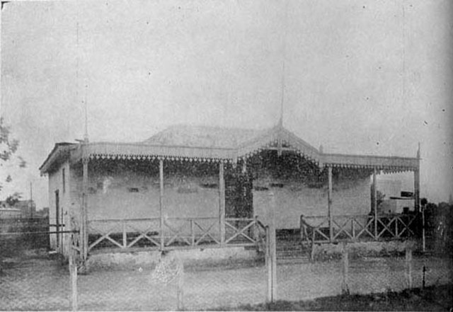 Grandstands of the first Vélez Sarsfield stadium, in 1922