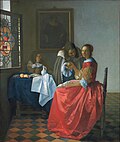 Thumbnail for File:Vermeer the Girl with the Wine Glass.jpg