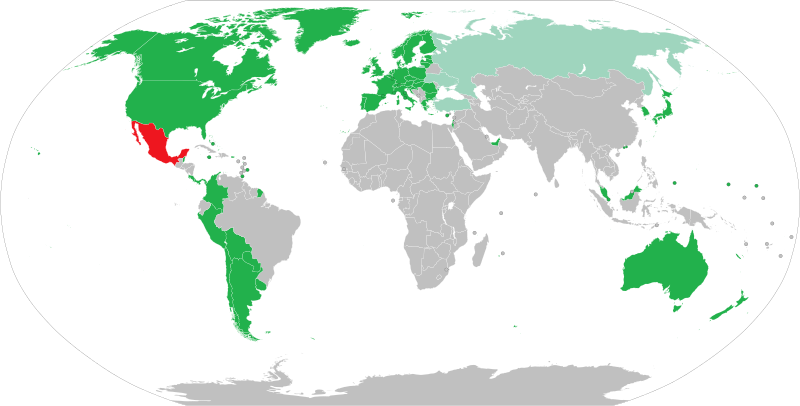 File:Visa policy of Mexico.svg