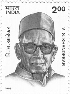 Vishnu Sakharam Khandekar Indian writer