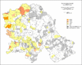 Procenat Hrvata u Vojvodini prema popisu iz 2011. godine po naseljima