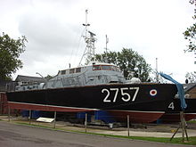 A Vosper Thornycroft 68ft Rescue & Target Towing Launch which was a type used by the 1113 MCU at Holyhead Vosper Thornycroft 68ft Rescue & Target Towing Launch 1.jpg