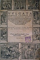 Chiari's edition of the Vulgate (1542) Vulgata aeditio Veteris ac Novi Testamenti... authore Isidoro Clario brixiano.jpg